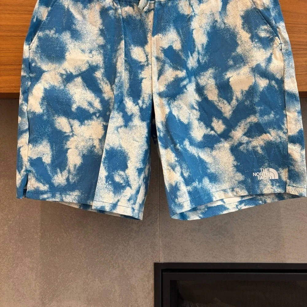 The North Face Mens Pull On Adventure Shorts In Blue, Size L